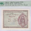 Algeria 20 Francs 2.2.1945 P92b PMG65 EPQ