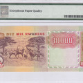Angola 10000 Kwanzas 4.2.1991 P131b PMG65 EPQ