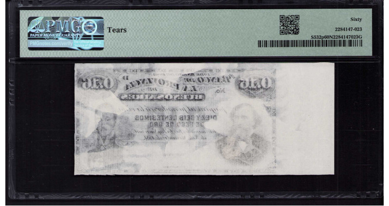 Argentina, Provincia de Buenos Aires 16 Centesimos Oro 1883 PS532p PMG60 NET Argentina, Provincia de Buenos Aires 16 Centesimos Oro 1883 PS532p PMG60 NET