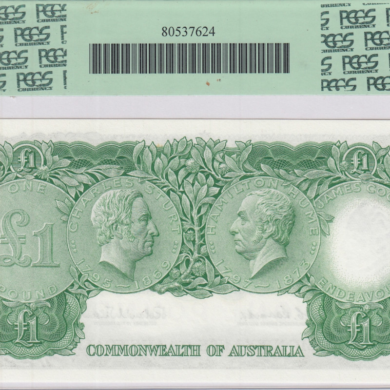 Australia 1 Pound ND 1961 P34a PCGS65 Australia 1 Pound ND 1961 P34a PCGS65