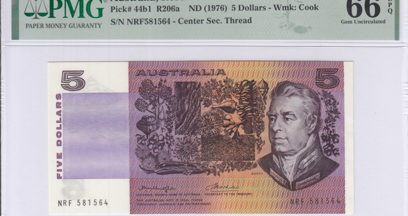Australia 5 Dollars ND 1976 P44b1 PMG66 EPQ
