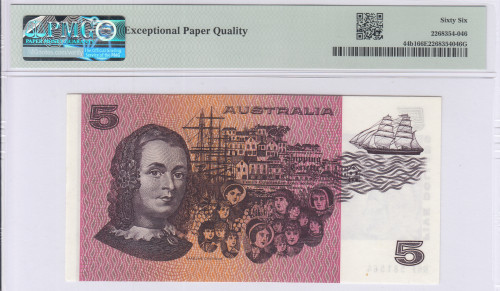 Australia 5 Dollars ND 1976 P44b1 PMG66 EPQ