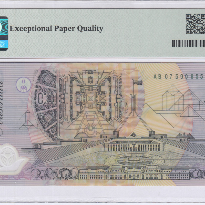 Australia 5 Dollars ND 1992 P50a PMG66 EPQ Australia 5 Dollars ND 1992 P50a PMG66 EPQ