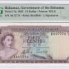 Bahamas 1/2 Dollar 1965 P17a PMG66 EPQ