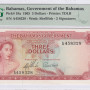 Bahamas 3 Dollars 1965 P19a PMG65 EPQ