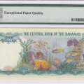 Bahamas 1 Dollar 1974 P35a PMG65 PPQ Bahamas 1 Dollar 1974 P35a PMG65 PPQ
