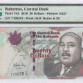 Bahamas 20 Dollars 2010 P74A PMG66 EPQ Bahamas 20 Dollars 2010 P74A PMG66 EPQ