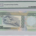Bahrain 10 Dinars 1973 (ND1998) P21b PMG66 EPQ Bahrain 10 Dinars 1973 (ND1998) P21b PMG66 EPQ