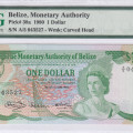 Belize 1 Dollar 1980 P38a PMG65 EPQ Belize 1 Dollar 1980 P38a PMG65 EPQ
