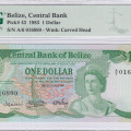 Belize 1 Dollar 1.7.1983 P43 PMG66 EPQ Belize 1 Dollar 1.7.1983 P43 PMG66 EPQ