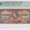Bermuda 5/- Shillings 1937 P8b PMG66 EPQ