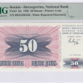 Bosnia-Herzegovina 50 Dinara 1.7.1992 P12a PMG68 EPQ Bosnia-Herzegovina 50 Dinara 1.7.1992 P12a PMG68 EPQ