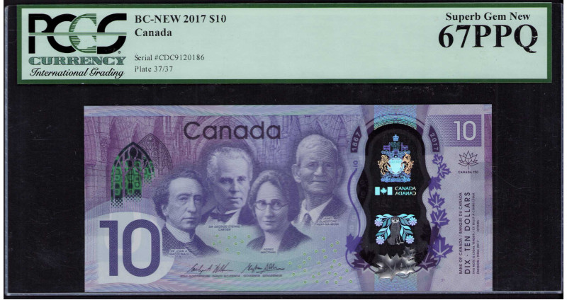Canada 10 Dollars 2017 P112 PCGS67 EPQ Commemorative