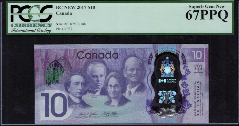 Canada 10 Dollars 2017 P112 PCGS67 EPQ "Commemorative"