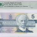 Canada 5 Dollars 1986 P95c PMG66 EPQ Canada 5 Dollars 1986 P95c PMG66 EPQ