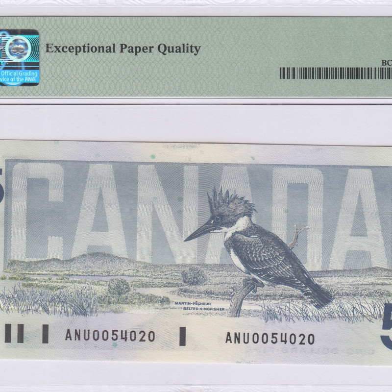 Canada 5 Dollars 1986 P95e PMG66 EPQ Canada 5 Dollars 1986 P95e PMG66 EPQ