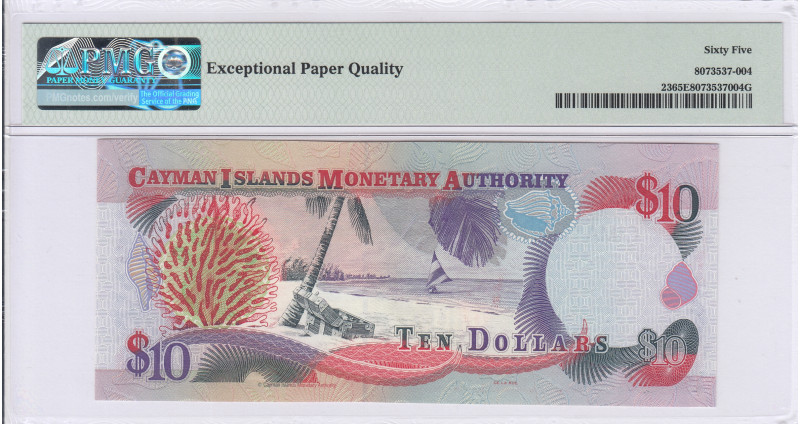 Cayman Islands 10 Dollars 1998 P23 PMG65 EPQ Cayman Islands 10 Dollars 1998 P23 PMG65 EPQ
