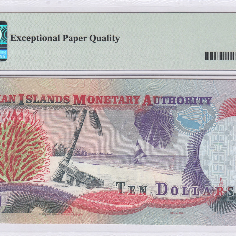 Cayman Islands 10 Dollars 1998 P23 PMG65 EPQ Cayman Islands 10 Dollars 1998 P23 PMG65 EPQ