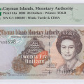 Cayman Islands 25 Dollars 2003 P31a PMG66 EPQ Cayman Islands 25 Dollars 2003 P31a PMG66 EPQ