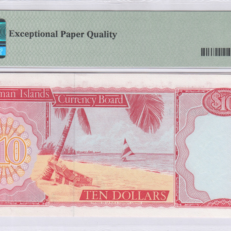 Cayman Islands 10 Dollars 1974 P7a PMG66 EPQ Cayman Islands 10 Dollars 1974 P7a PMG66 EPQ