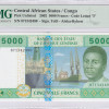 Central African States / Congo 5000 Francs 2002 P109Ta PMG67 EPQ Central African States / Congo 5000 Francs 2002 P109Ta PMG67 EPQ