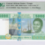 Central African States / Congo 5000 Francs 2002 P109Td PMG66 EPQ Central African States / Congo 5000 Francs 2002 P109Td PMG66 EPQ