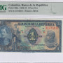 Colombia 1 Peso Oro 20.7.1942 P380c PMG64 EPQ Colombia 1 Peso Oro 20.7.1942 P380c PMG64 EPQ