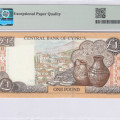 Cyprus 1 Pound 1.2.2001 P60c PMG68 EPQ