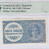 Czechoslovakia 1 Koruna ND 1946 P58a PMG66 EPQ Czechoslovakia 1 Koruna ND 1946 P58a PMG66 EPQ
