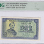 Czechoslovakia 20 Korun ND 1945 P61a PMG65 EPQ
