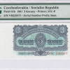 Czechoslovakia 3 Koruny 1961 P81b PMG66 EPQ Czechoslovakia 3 Koruny 1961 P81b PMG66 EPQ