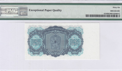 Czechoslovakia 3 Koruny 1961 P81b PMG66 EPQ Czechoslovakia 3 Koruny 1961 P81b PMG66 EPQ