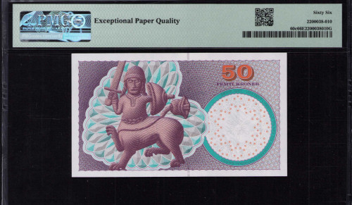 Denmark 50 Kroner 2006 P60c PMG66 EPQ