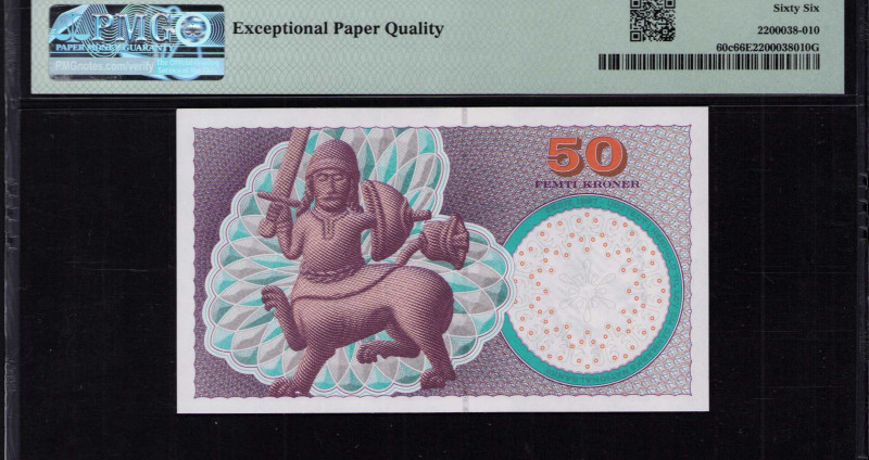 Denmark 50 Kroner 2006 P60c PMG66 EPQ Denmark 50 Kroner 2006 P60c PMG66 EPQ