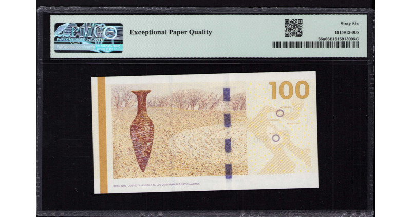 Denmark 100 Kroner 2009 P66a PMG66 EPQ Denmark 100 Kroner 2009 P66a PMG66 EPQ