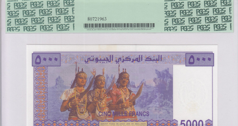 Djibouti 5000 Francs ND 2002 P44 PGCS64 PPQ Djibouti 5000 Francs ND 2002 P44 PGCS64 PPQ