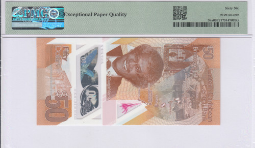 East Caribbean States 50 Dollars 2019 P58a PMG66 EPQ East Caribbean States 50 Dollars 2019 P58a PMG66 EPQ