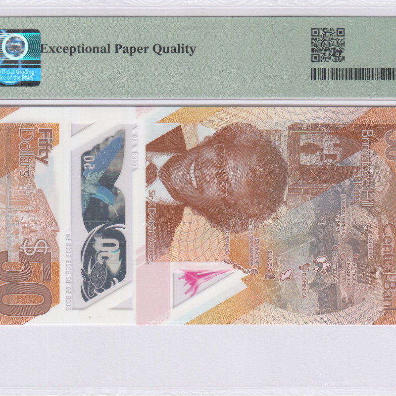 East Caribbean States 50 Dollars 2019 P58a PMG66 EPQ East Caribbean States 50 Dollars 2019 P58a PMG66 EPQ