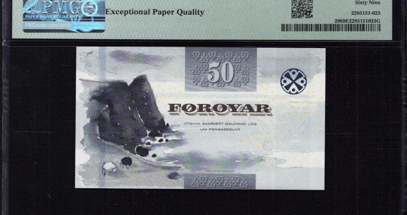 Faeroe Island 50 Kronur 2011 P29 PMG69 EPQ Faeroe Island 50 Kronur 2011 P29 PMG69 EPQ