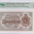 Falkland Island 50 Pence 20.2.1974 P10b PMG66 EPQ