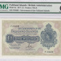 Falkland Islands 1 Pound 1977 P8c PMG67 EPQ