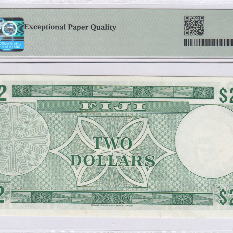 Fiji 2 Dollars 1974 P72a PMG65 EPQ Fiji 2 Dollars 1974 P72a PMG65 EPQ