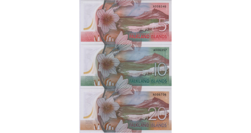 Falkland Islands Yeni set - 5,10,20 Pounds 14.08.2025 Falkland Islands Yeni set - 5,10,20 Pounds 14.08.2025