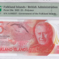 Falkland Island 5 Pounds 14.08.2025 P20a PMG69 EPQ