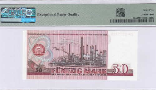 Germany - Democratic Republic 50 Mark 1971 P30a PMG65 EPQ
