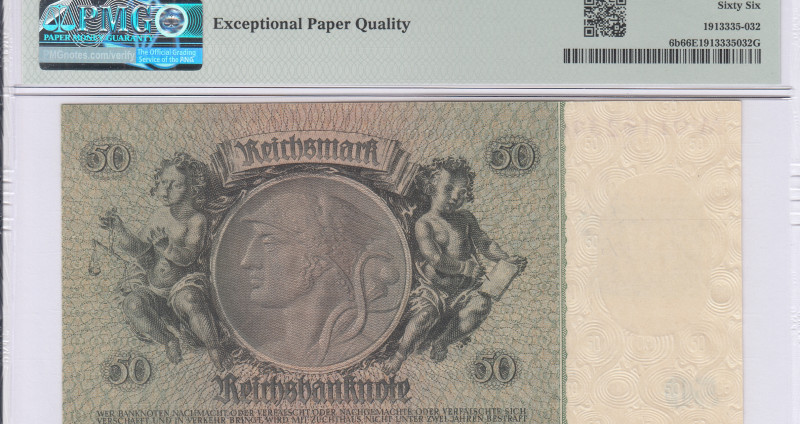 Germany - Democratic Republic 50 D.Mark 1948 P6b PMG66 EPQ Germany - Democratic Republic 50 D.Mark 1948 P6b PMG66 EPQ