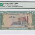 Ghana 10/- Shillings 1963 P1d PMG66 EPQ Ghana 10/- Shillings 1963 P1d PMG66 EPQ