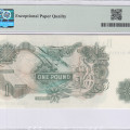 Great Britain 1 Pound ND(1966-70) P374e PMG66 EPQ Great Britain 1 Pound ND(1966-70) P374e PMG66 EPQ