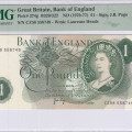 Great Britain 1 Pound ND(1966-70) P374g PMG66 EPQ Great Britain 1 Pound ND(1966-70) P374g PMG66 EPQ