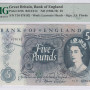 Great Britain 5 Pounds 1966-70 P375b PMG66 EPQ